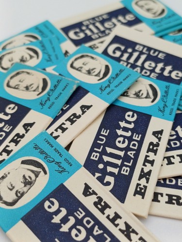 Blue gillette blade - gillette,